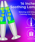Motion Table Lamp 16 Inch Volcano Lamp With Blue Liquid And Green Wax Totally Fun For Kids And Grown Ups Calming Night Light