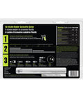Back packaging of X1 Blow Gun Kit 10 Piece ZillaGreen With Easy Grip Aluminum Body showing modular accessories system details.