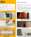 Ditch The Noisy Door Slams With These Clear Silicone Cabinet Bumpers, Self Adhesive Anti Bang Pads For Quieter Drawers And Furniture, 128 Tranquil Home Upgrade Pack with varied shapes and sizes.