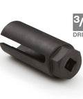 3/8 Inch Drive Oxygen Sensor Socket 7/8 Inch 6-Point With Side Cutout For Wiring, shown with 3/8 drive marking.