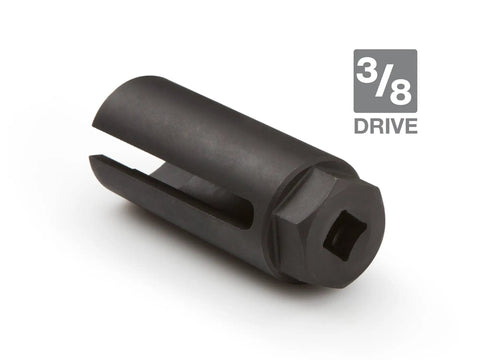3/8 Inch Drive Oxygen Sensor Socket 7/8 Inch 6-Point With Side Cutout For Wiring, shown with 3/8 drive marking.