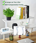 Grab These Rock Solid 2 Pack Desk Clamp Brackets For Heavy Duty Floating Table Support, Legit Carbon Steel Monitor Riser Shelf on workstation.