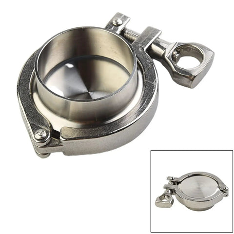 Premium 2 Inch Tri Clamp End Cap Kit Made From Durable SS304 Stainless Steel Includes Ferrule Weld Ring Gasket For Smooth Pipeline Systems Perfect For High Temp Fluids Up To 300 Degrees F, 2 inch SS304 tri clamp end cap with gasket