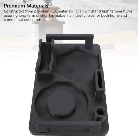 3D Printed Coffee Utensil Station Holder That Keeps Your Kitchen Counter Clean With A Slick Drip Catcher Tray showing ergonomic design and multiple compartments.