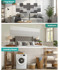 Self Adhesive Soundproof Foam Panels For Walls Acoustic Tile Sets High Density Polyester in living room and bedroom setups.