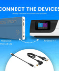 Power Cord Kit For AirSense 11 CPAP Backup Power And Travel Use With Pilot 24 Lite Cable Kit Includes DC Output Cable And Charging Adapter Cable For Reliable CPAP Therapy On The Go.