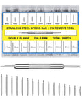 Amazon watch band pin kit with remover tool, stainless steel, 360 pcs, 1.5mm dia, 8–25mm