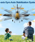 3 Channel RC Plane With 6 Axis Gyro Stabilizer Dual Motors Ready To Fly BF109 Style RC Airplane in flight, kids playing