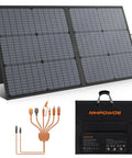 110W Portable Foldable Solar Panel With IP67 Waterproof Rating, 23.5 Percent Efficient Monocrystalline Module, 20V Output