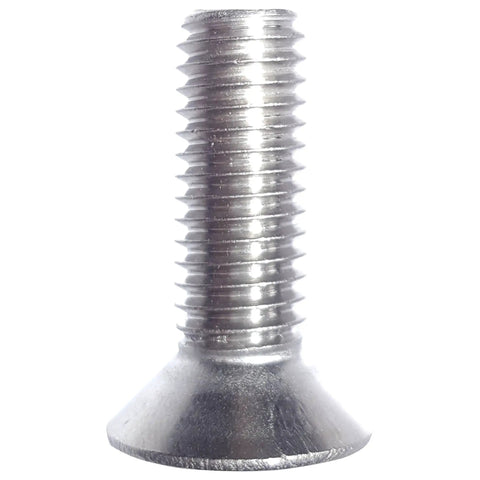 M8-1.25 X 35mm Flat Head Socket Cap Screws With Allen Drive DIN 7991 A2-70 Stainless Steel, side view