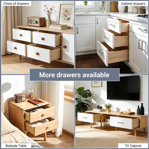 2 Pack 21 Inch Undermount Drawer Slides With Soft Close Action Full Extension Concealed Runner Set for cabinets and furniture.
