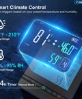Digital thermostat display for 10 Inch Exhaust Fan With Thermostat And Humidity Remote Control 1068 CFM Attic Fan