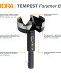Heavy Hitter 35 Mm Forstner Drill Bit With Tough 10 Mm Round Shank And 90 Mm Reach For Zero Hassle Woodworking Clean Recessed Cuts Ultimate Cabinet Hinge Installations Guaranteed