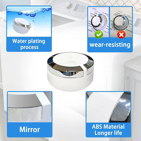 Direct Fit Dryer Timer Control Knob Replacement Compatible With GE General Electric Dryers models GTD33EASK0WW GTD42EASJ2WW