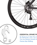 Derailleur Hanger Replacement For Trek Remedy Liquid Navigator Gary Fisher Mountain Bikes And Road Bicycles Dialed In Shifting Rear Derailleur Repair Part For MTBs shown with essential spare part text