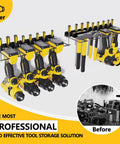 Drill Holder Wall Mount Power Tool Organizer Kit For Cordless Tools With Componentized Storage Plan Garage Storage Rack