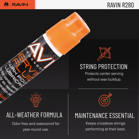 Non Wax Polymer Lubricant For Crossbow String Center Serving Maintenance Odor Free Waterproof All Weather Performance Cold