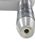 Close-up of the heavy-duty steel reel rotator attachment showing the base connection for easy mounting.