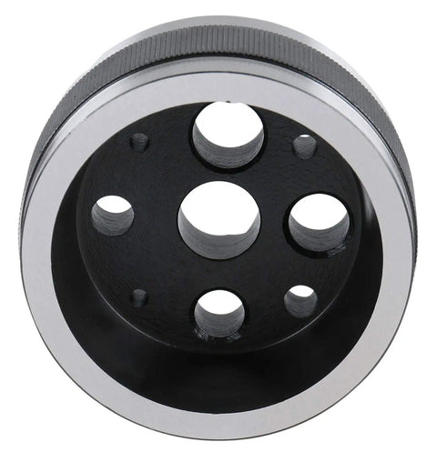 Machinist Bench Block 3 Inch Diameter 1.5 Inch Height Hardened Ground Steel With 1/8 to 5/8 Inch Holes knurled edge