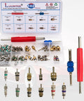 All In One Car AC Repair Kit With 838 Pieces Including Valve Cores O Ring Seals Dust Caps Gasket Seals And Tools in box