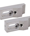 Heavy Duty Low Profile Side Clamp Vise Made From Strong Steel S136h With 60Kilonewton Max Force and M6 Threads, showing two precision machined units.