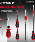 21 Piece Portable Tool Kit With Mini Ratchet Wrench, S2 Steel Screwdriver Bits, Mini Handle, Magnetic Locking Bit Holder