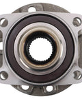 Front view of wheel bearing and hub assembly for 2014-2022 Jeep Cherokee AWD 4WD and 2015-2017 Chrysler 200 AWD replacement kit.