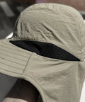 Close-up of Lightweight Sun Hat With Neck Flap For Unisex Outdoor Adventurers Hiking Camping And Fishing Gear