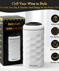 Double Wall Vacuum Insulated Wine Bottle Chiller Keeps Your Sip Dead Froze For Six Hours Skip The Ice Water Drama Sleek Stainless Steel Vessel.