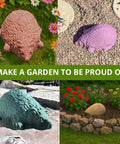 Cement Hedgehog Mold For DIY Garden Paths 10x10x5 Inches Black Durable Concrete Sculpture Mold For Casting Plaster And Concrete Reusable Garden Decor For Path Tiles And Walkways