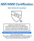 NSF/ANSI certification badge for Replacement Refrigerator Water Filter And Air Filter Combo For LG LT1000P Series And Kenmore Elite 9980