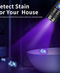 Rechargeable USB 395nm UV Black Light Flashlight Mini Ultraviolet LED Torch For Resin Curing And Pet Urine Detection illuminating bathroom stains