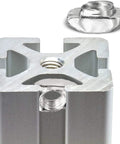 100 Pcs M8 T Slot Nuts Hammer Head Fasteners For 4040 Aluminum Profiles Nickel Plated Carbon Steel Rust Resistant Close-Up