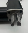 Close-up of Heavy Duty Electric Linear Actuator Tubular Motor showing metal connector, 150mm travel for furniture upgrades.