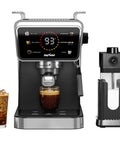 20 Bar Espresso Machine For Home And Office With Milk Frother, Iced Coffee Maker And Cold Brew, One Touch LED