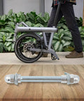 10mm Solid Steel Beefy Hub Axle For Electric Bikes Front Or Rear Fit For Fat Bikes MTB Heavy Duty Spindle Shaft Compatible