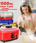 2500W Beast Of A Pressurized Steam Cleaner With 230F Steam in use by woman cleaning kitchen surface