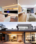 Lit 82ft Dimmable 24V White LED Strip Lights Tunable 3000K To 6000K Rope Light With Remote Flexible 2835 LED Ribbon in modern home