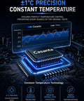 Casanta constant temperature technology showing ±1°C precision for food preservation and energy efficiency.
