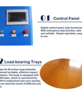 Control panel and load-bearing tray of Heavy Duty Pallet Wrapping Machine 4409 Lbs Load Capacity Smooth 64 Inch Turntable.