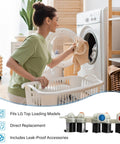 Woman using washer with Washer Water Inlet Valve Replacement With Easy Install And Durable Build For No Fuss Water Flow