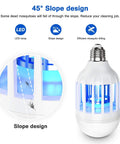 2 In 1 Mosquito Killer Lamp LED Bug Zapper Bulb with slope design for indoor and outdoor use