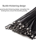 100-pack stainless steel metal fasteners with black strips for roofs, pipes, and indoor use