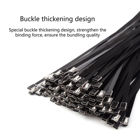 100-pack stainless steel metal fasteners with black strips for roofs, pipes, and indoor use