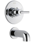 Dope Chrome Monitor 14 Series Tub Trim With Single Function Pressure Balance Cartridge Metal Lever Handle Red Blue Temperature Pad Print Escutcheon