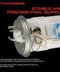 Top Tier Electric Fuel Pump Module Assembly Replacement For Kia Spectra And Spectra5 Gas Engines close-up view showing fuel inlet and connection.