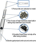 Built Like A Tank 20 Inch Full Extension Ball Bearing Drawer Slides Glide Smooth Under 500 Lbs Heavy Duty Side Mount Rails showing steel balls and installation details.