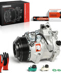 AC Compressor With Clutch Fits Lexus ES350 RX350 Toyota Avalon with gloves and installation instructions included.