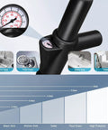 Heavy Duty Air Drain Blaster With Real Time Barometer And Storage Bag, High Pressure Toilet Plunger pressure gauge and attachments for sinks.