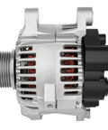 Side view of Alternator For Hyundai Sonata 2.4L 2010 2011 2012 2013 And Kia Optima 2.4L 2011 2013, 100 Amp 12 Volt Clockwise, 6-Groove Pulley, Internal Regulator And Fan, Part 37300-2G400, Easy Install, High Output Charging